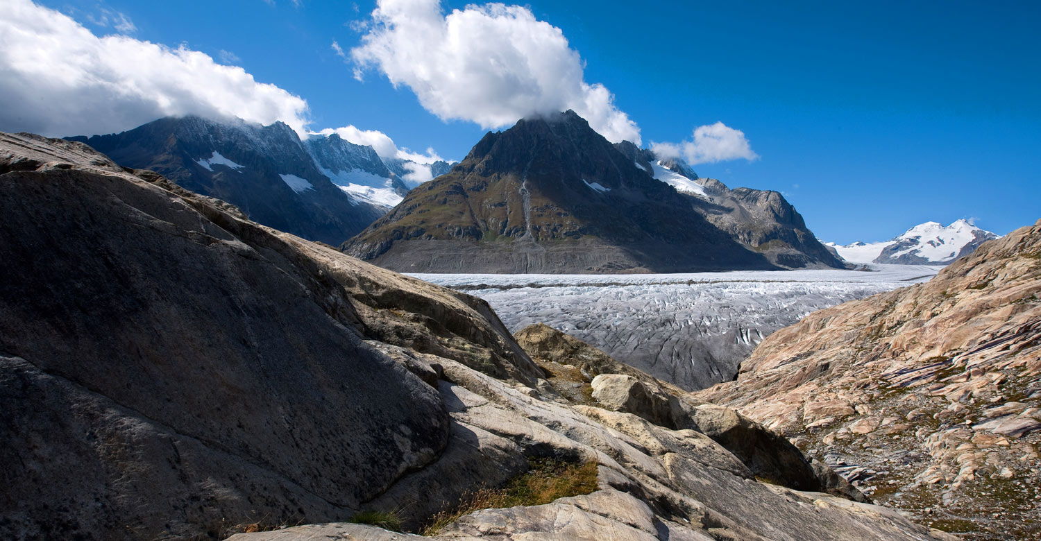 View of Aletsch Glacier from Jungfraujoch