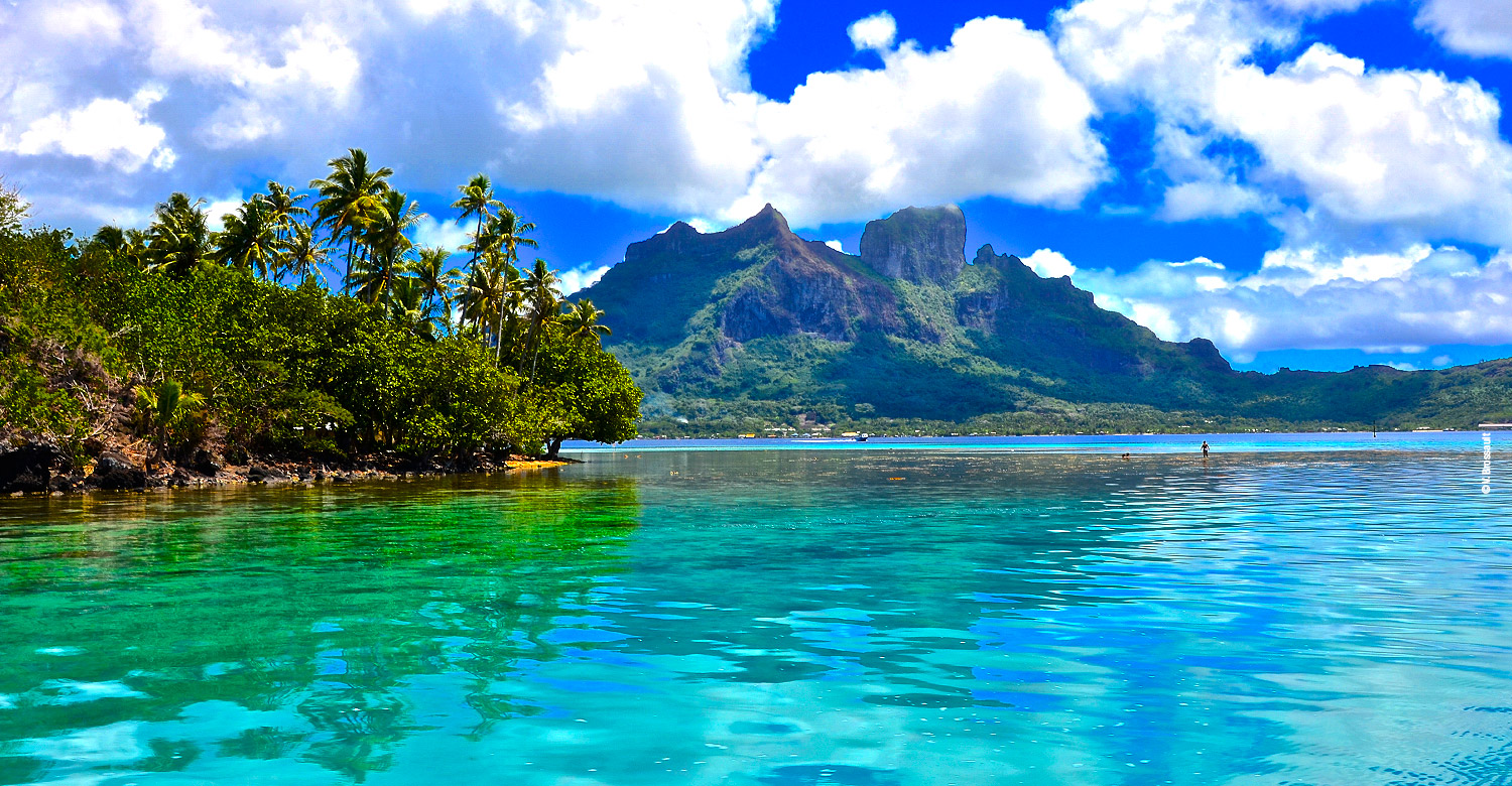 The turquoise beauty of French Polynesia.