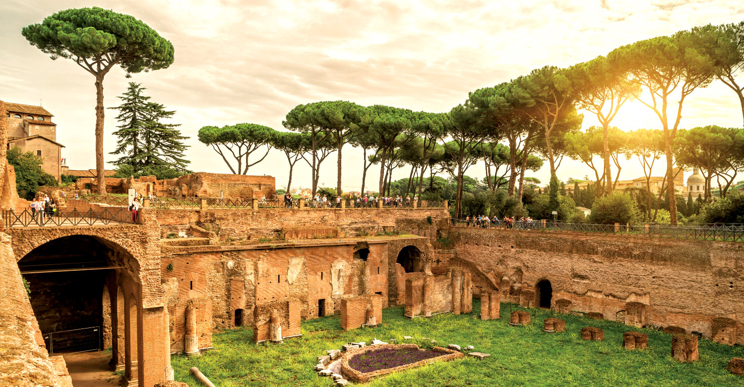 Palatine Hill, also known as the "first nucleus of the Roman Empire."
