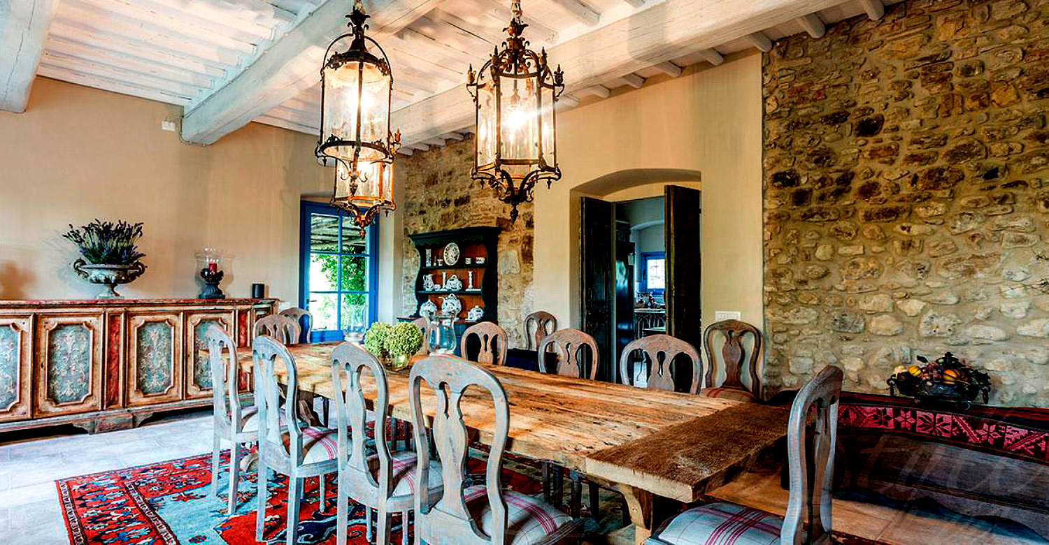 Dining area of Villa Passignano