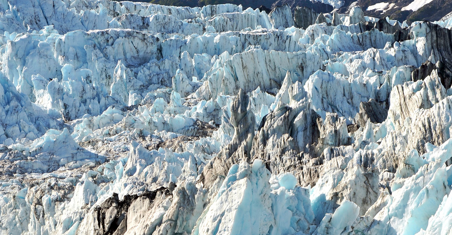 The majestic glacier of Prince William Sound