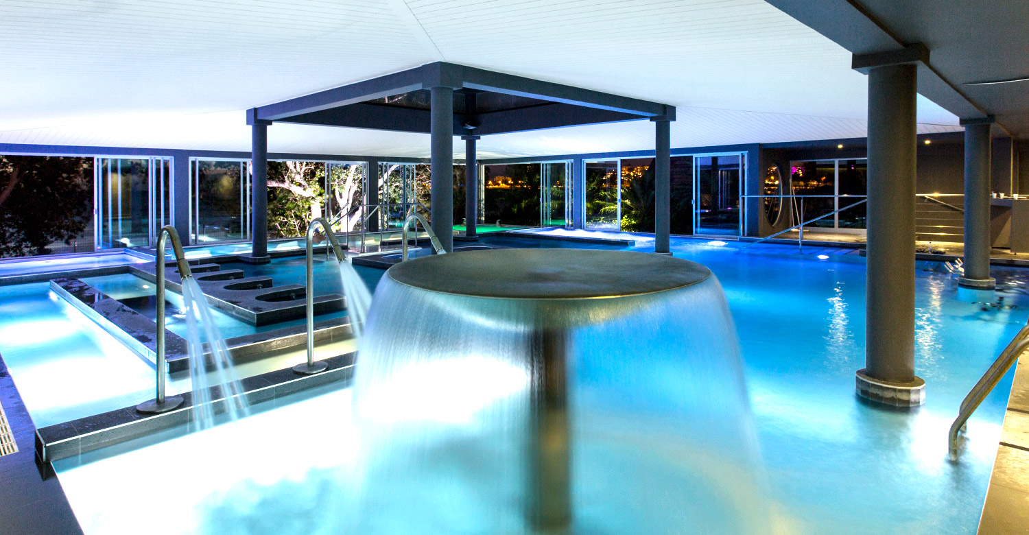 Unwind in the stunning spa of Chateau Royal, Noumea.
