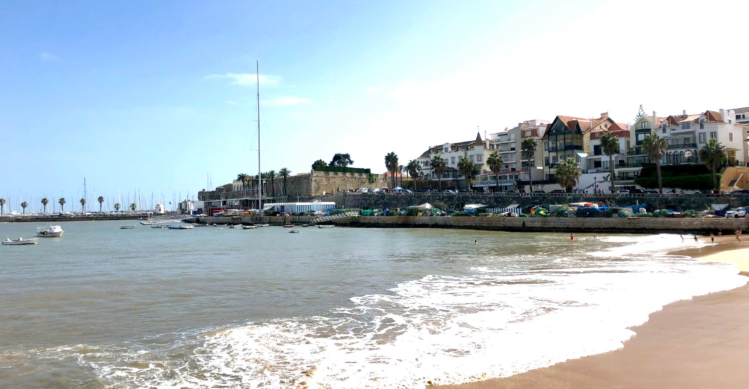 The coastal town of Cascais.