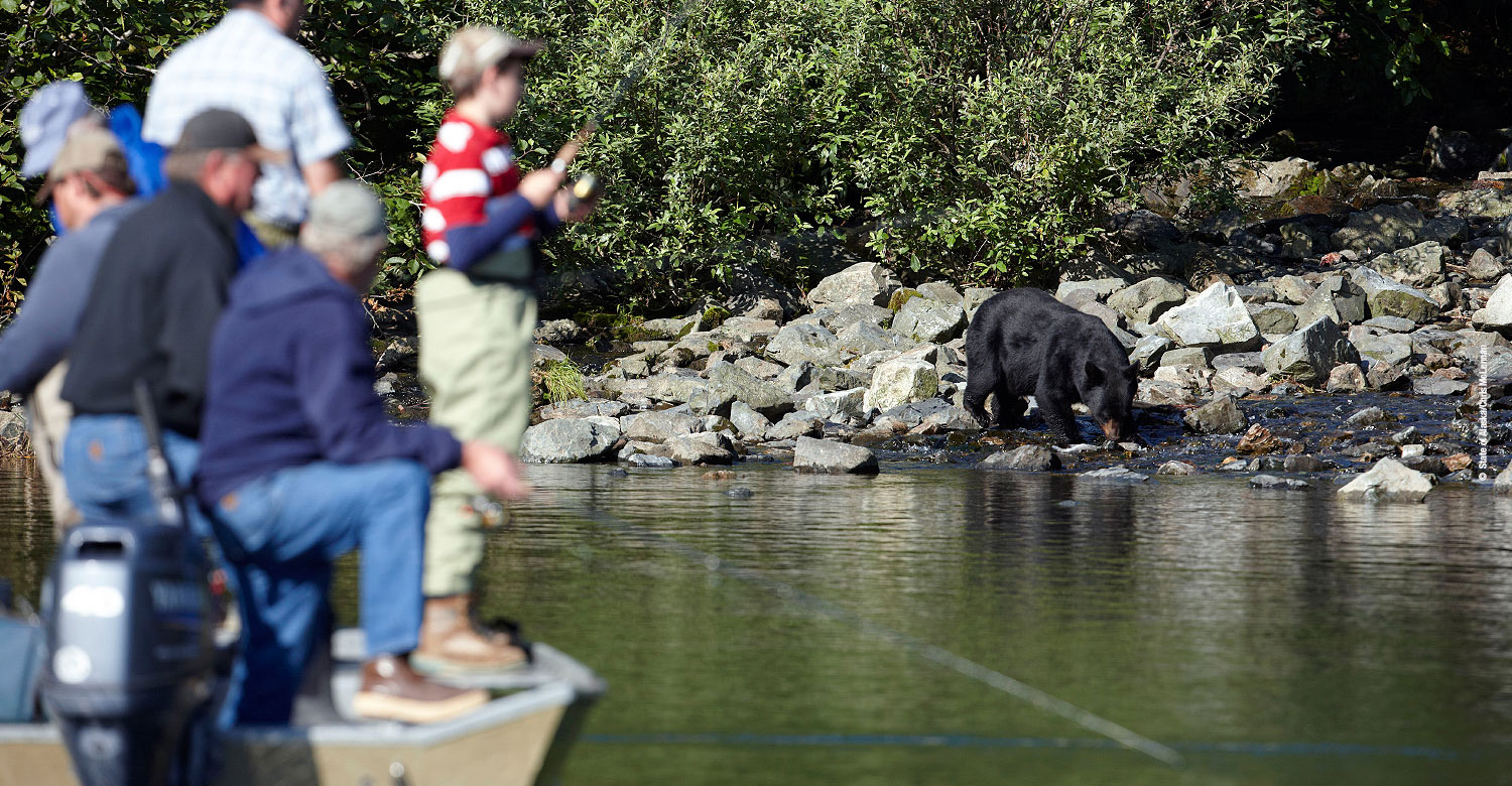 Fishing at Redoubt Bay, Alaska.