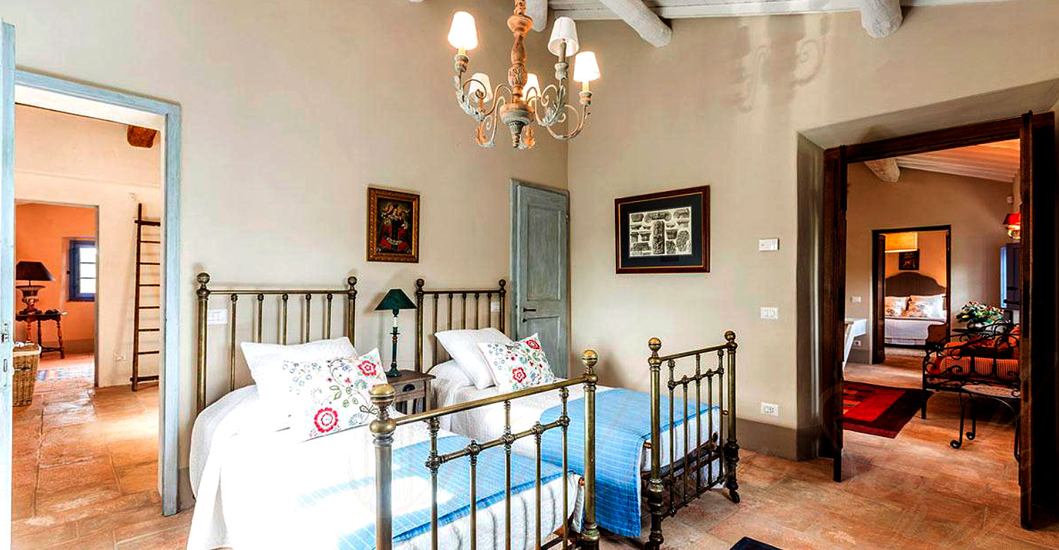 Bedroom of Villa Passignano