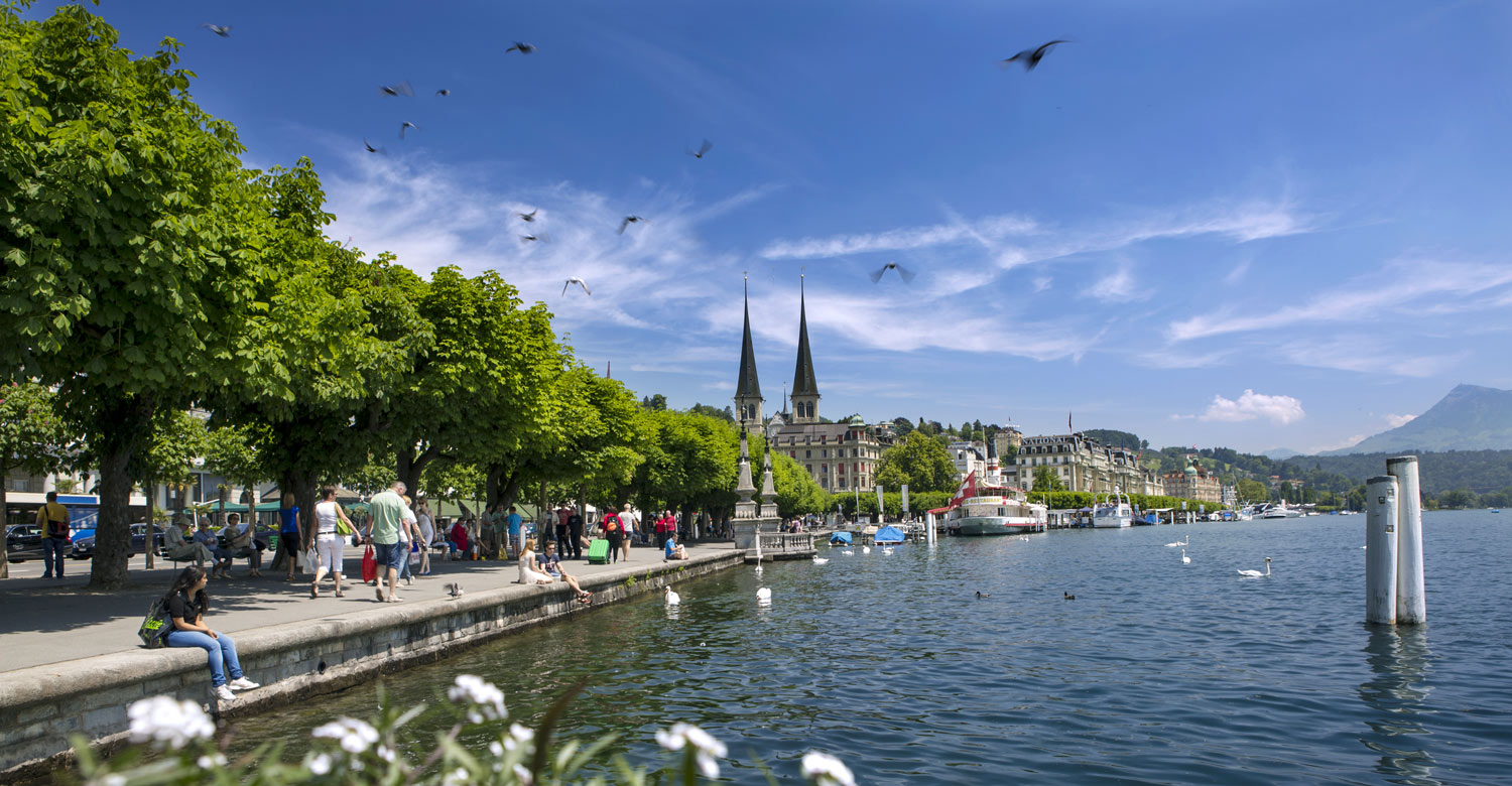 The city of Lucerne with its beautiful lake