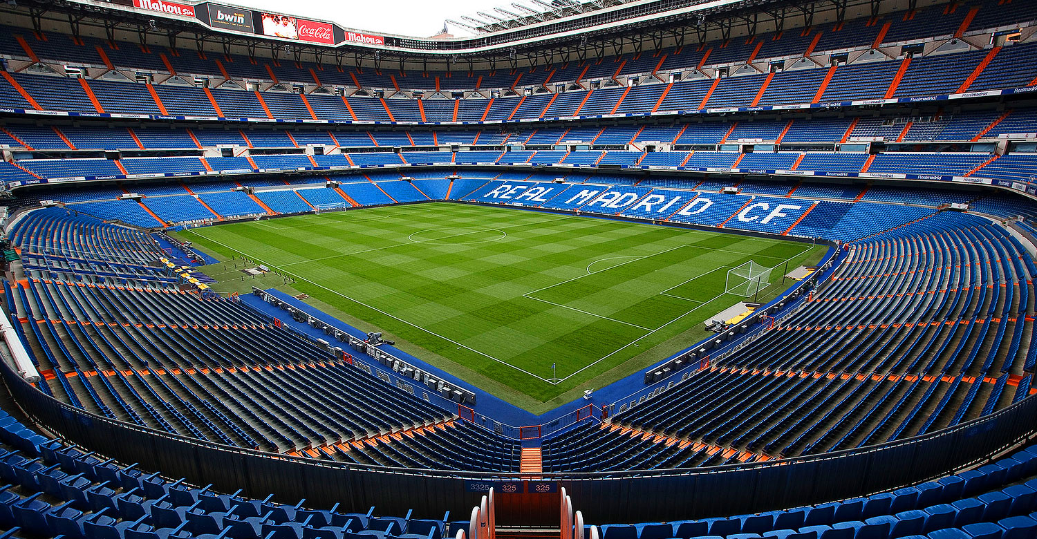 Santiago Bernabéu Stadium in Madrid.