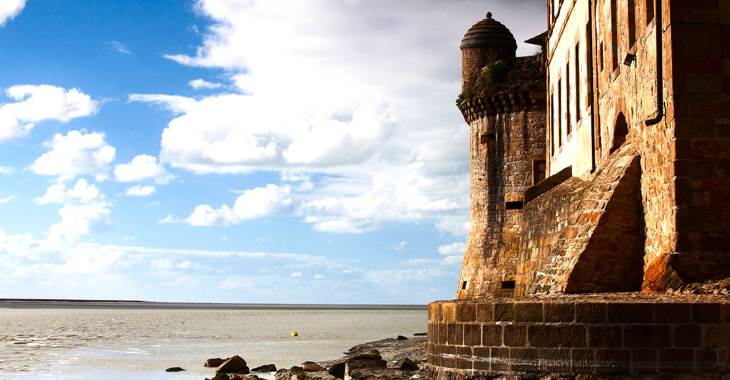 The UNESCO-listed Mont Saint Michel.