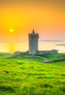 Ancient castles and coastal cliffs