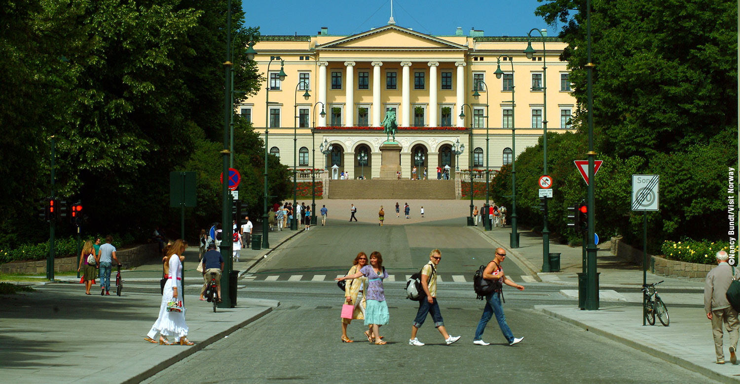 View of the Royal Castle in Oslo