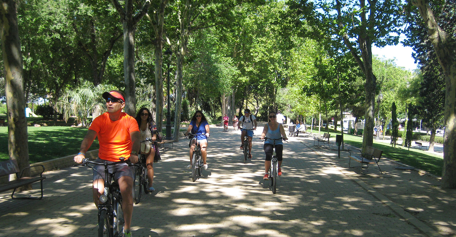 Biking in Madrid