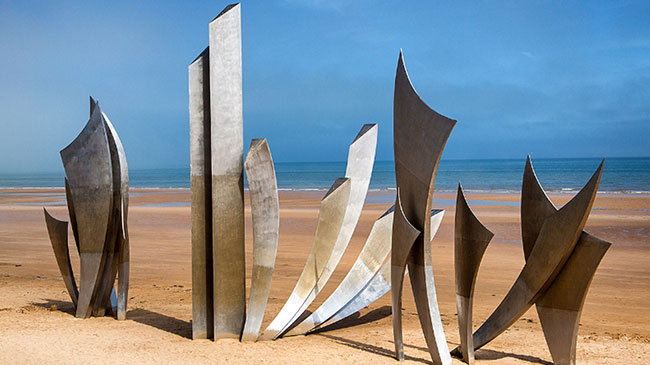 Sainte Marie du Mont → La Pointe du Hoc → Omaha beach Memorial museum → Colleville sur Mer → Bayeux