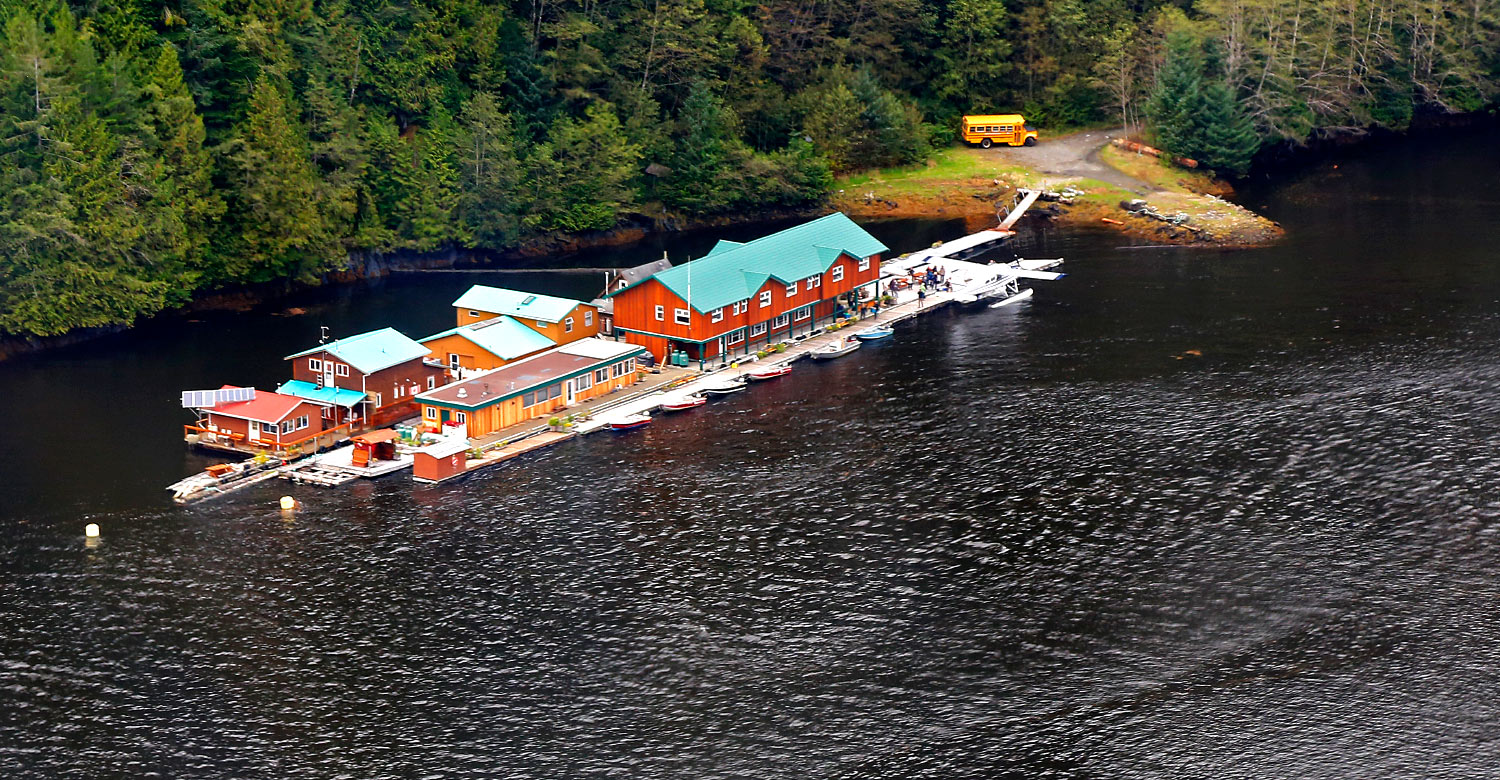 The Great Bear Lodge is a gorgeous, floating lodge nestled in British Columbia’s Great Bear Rainforest.