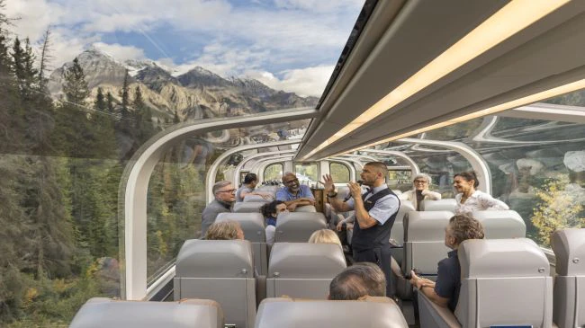 Onboard Rocky Mountaineer - GoldLeaf Service
