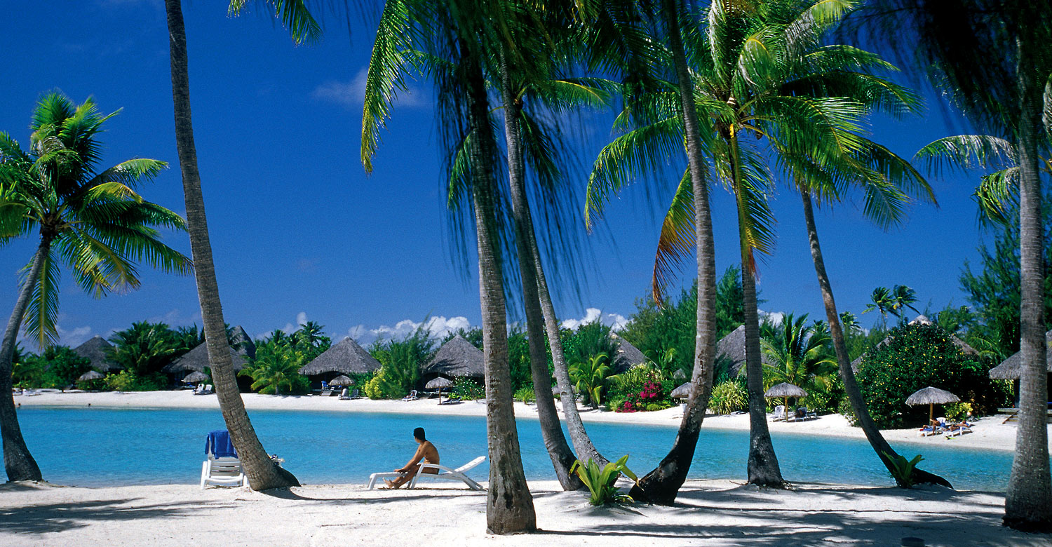 Beach at Le Meridien Bora Bora