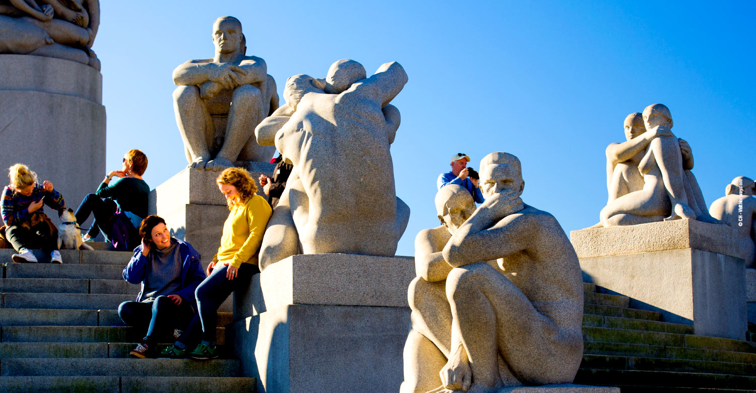 Sculptures by Gustav Vigeland on display at Vigeland Sculpture Park