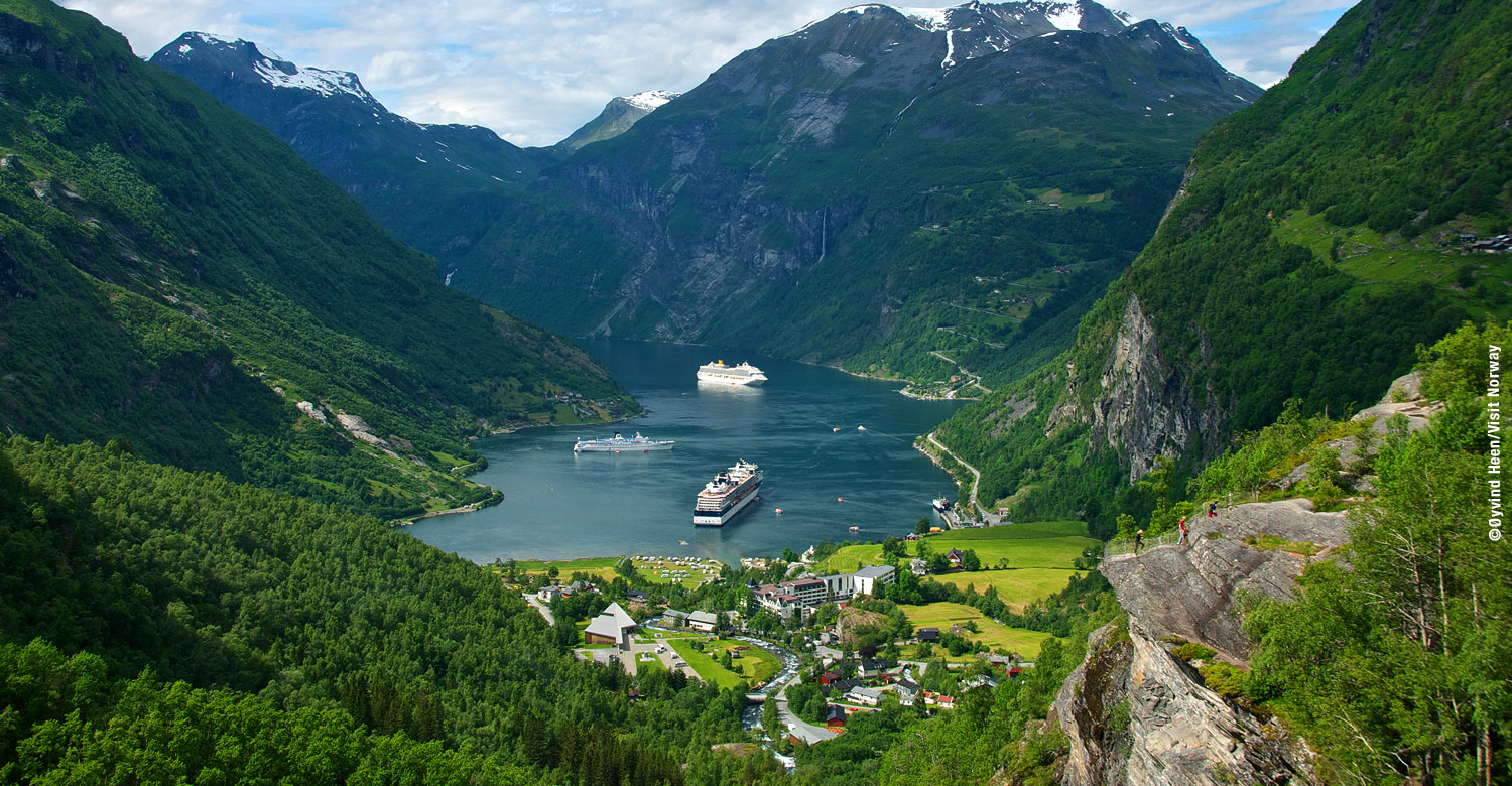 The beautiful Geirangerfjord, a UNESCO World Heritage Site