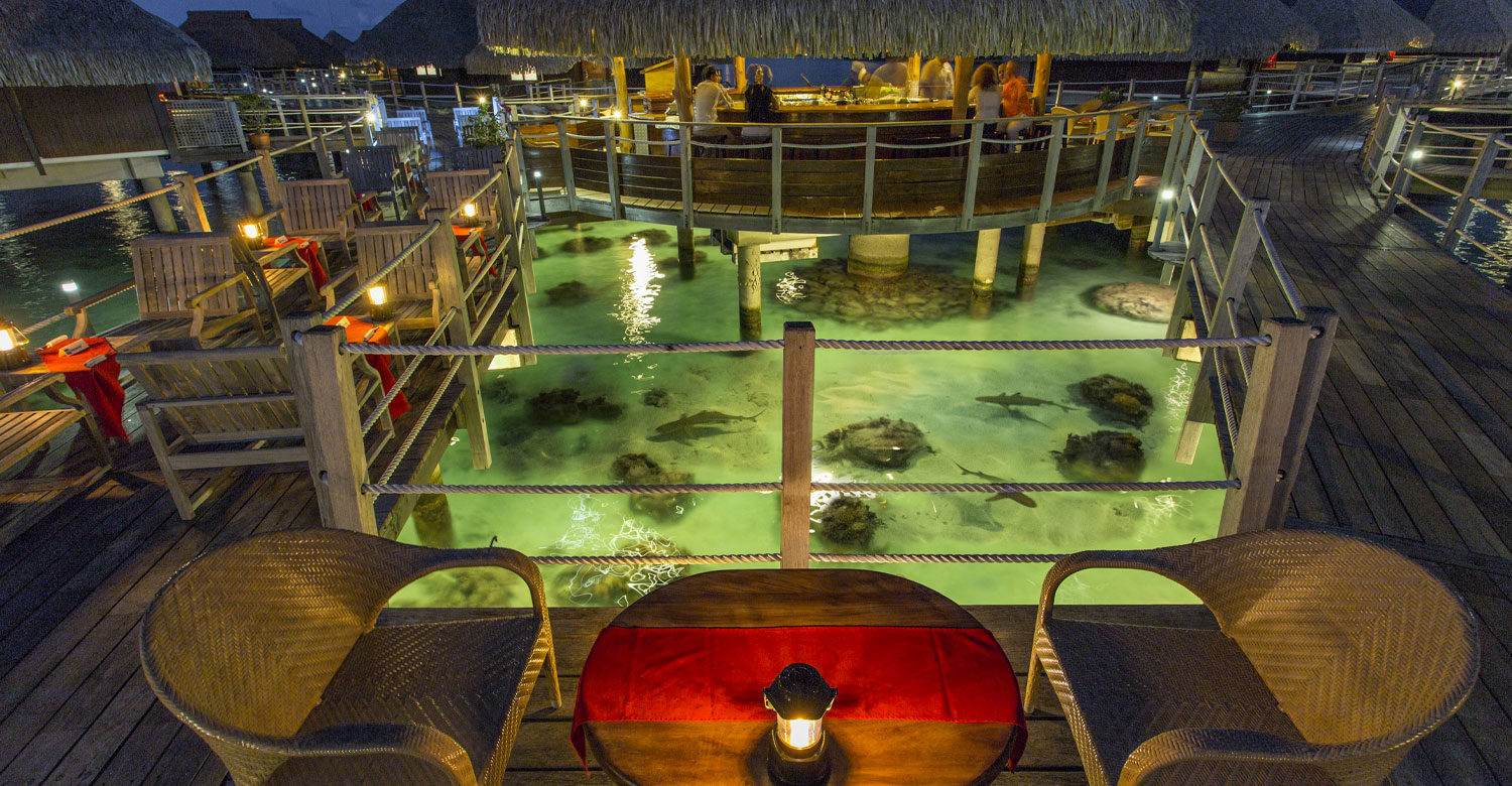 Lovely bar over the lagoon