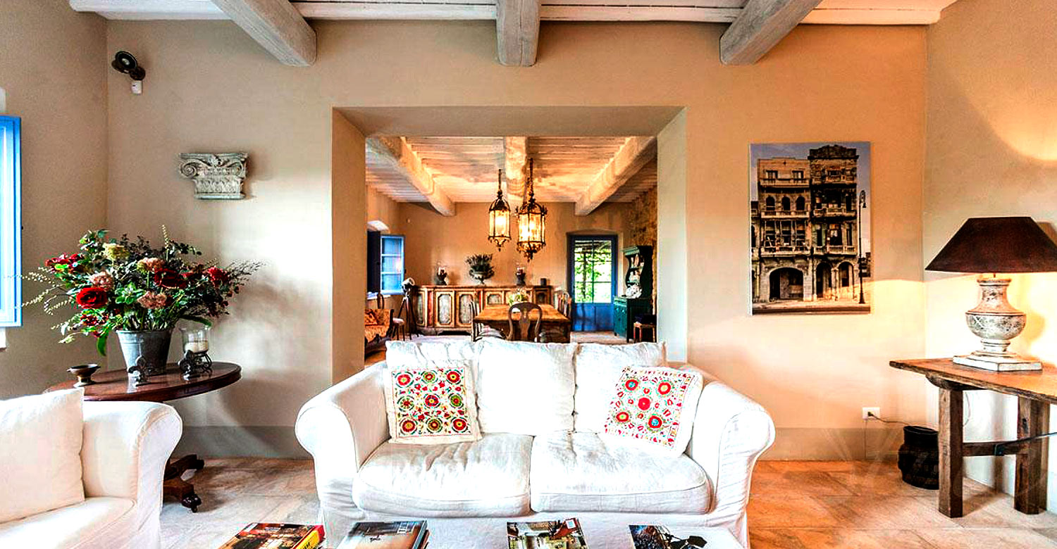Living room of Villa Passignano
