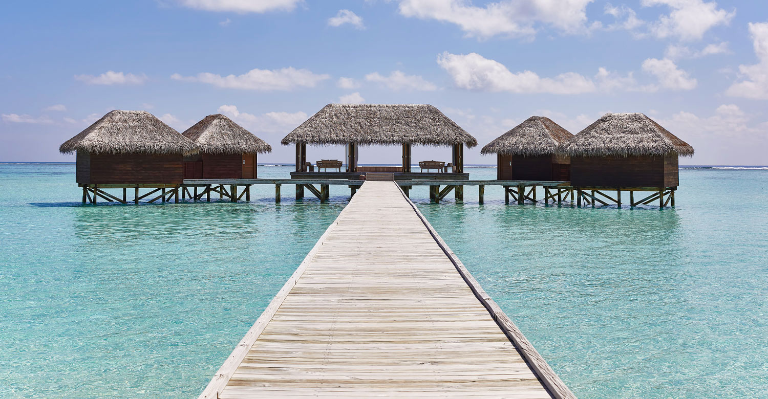 The overwater spa of Conrad Maldives