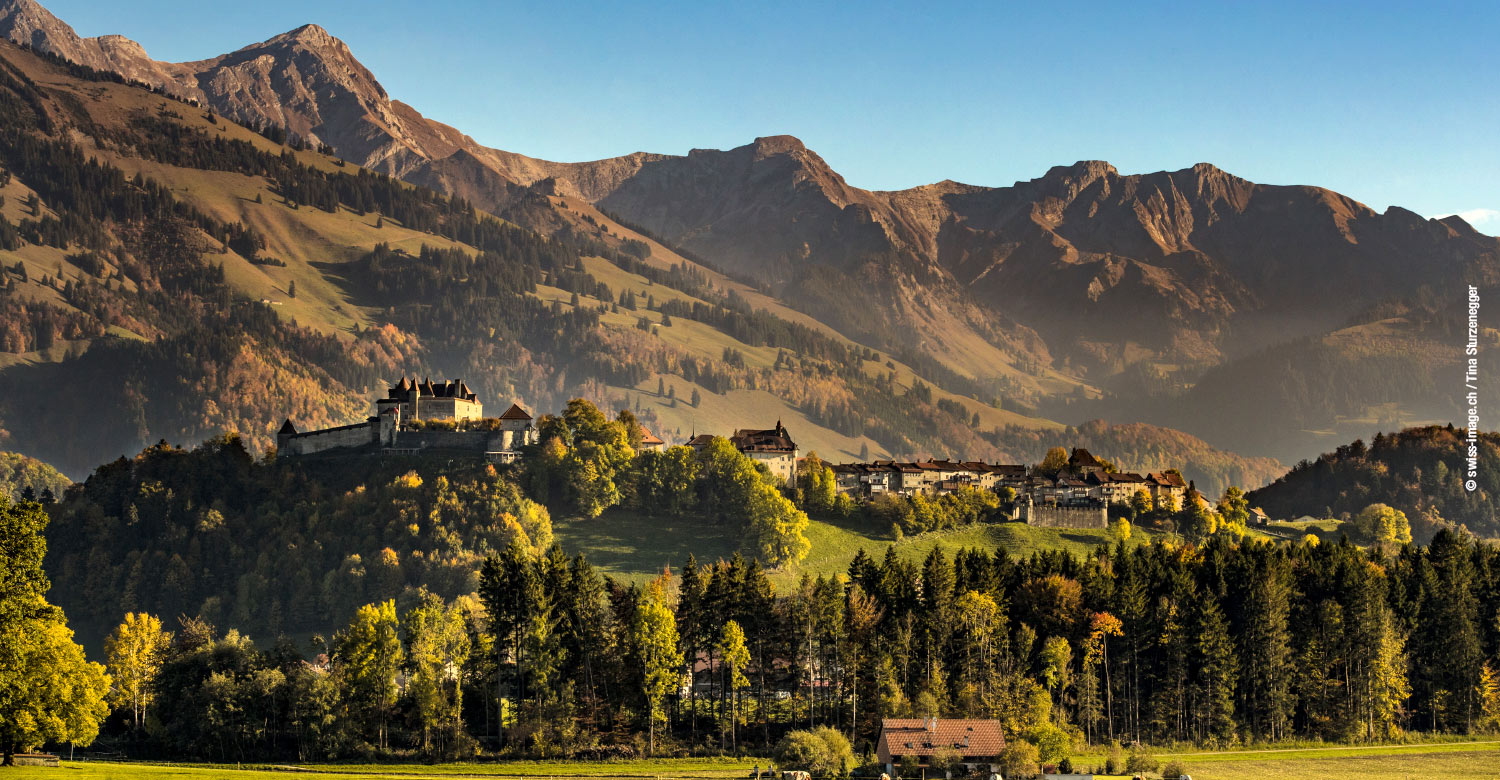 The picturesque village of Gruyères.