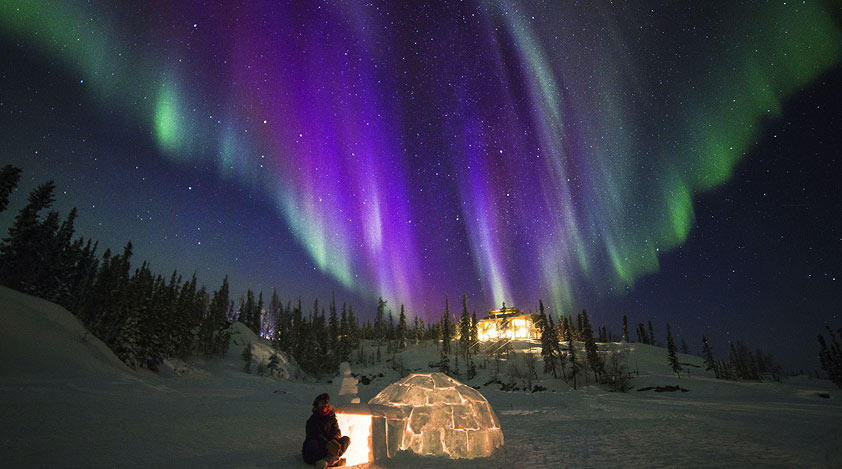 Viewing the Northern Lights in Yellowknife, Canada
