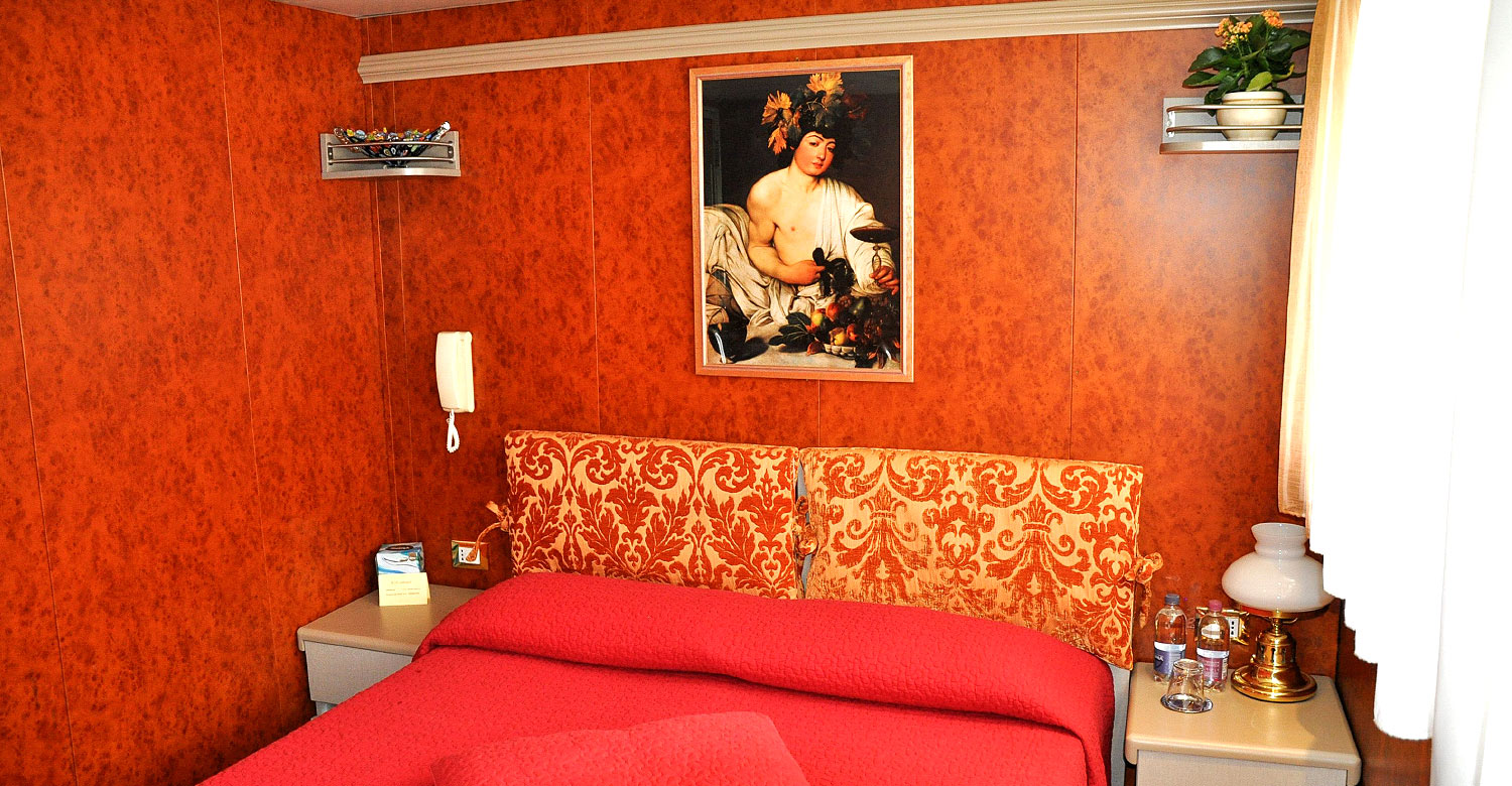Stylish cabin of La Bella Vita.