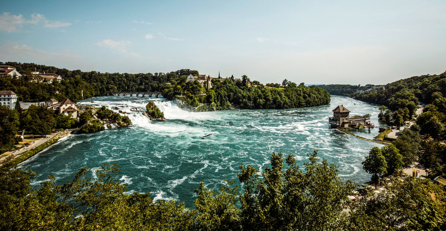 The beautiful Rhine Falls