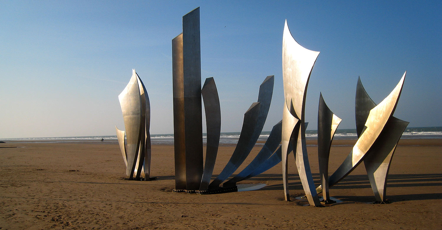 The historic Omaha Beach in Normandy.