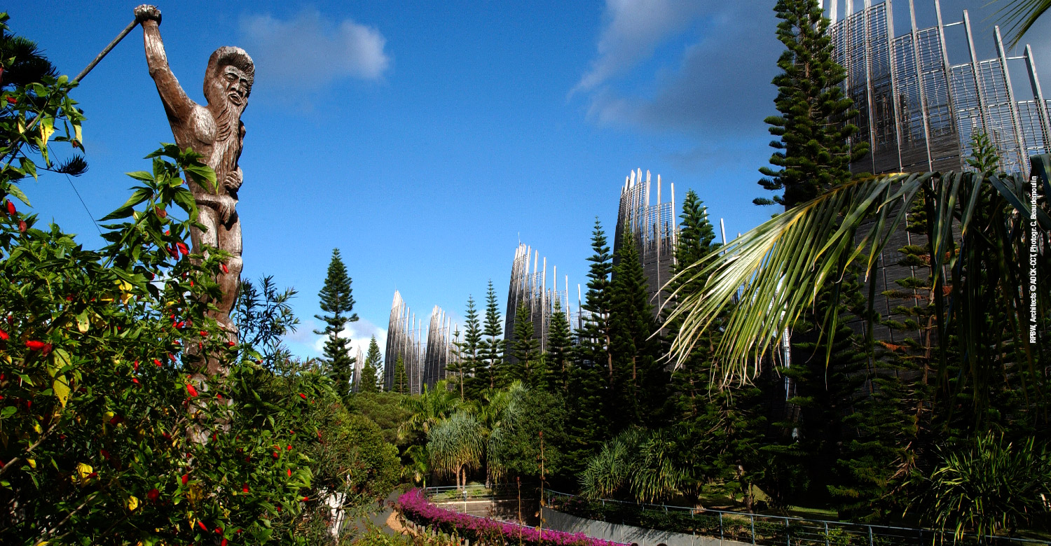 Visit the stunning Tjibaou Cultural Center during your Noumea tour.