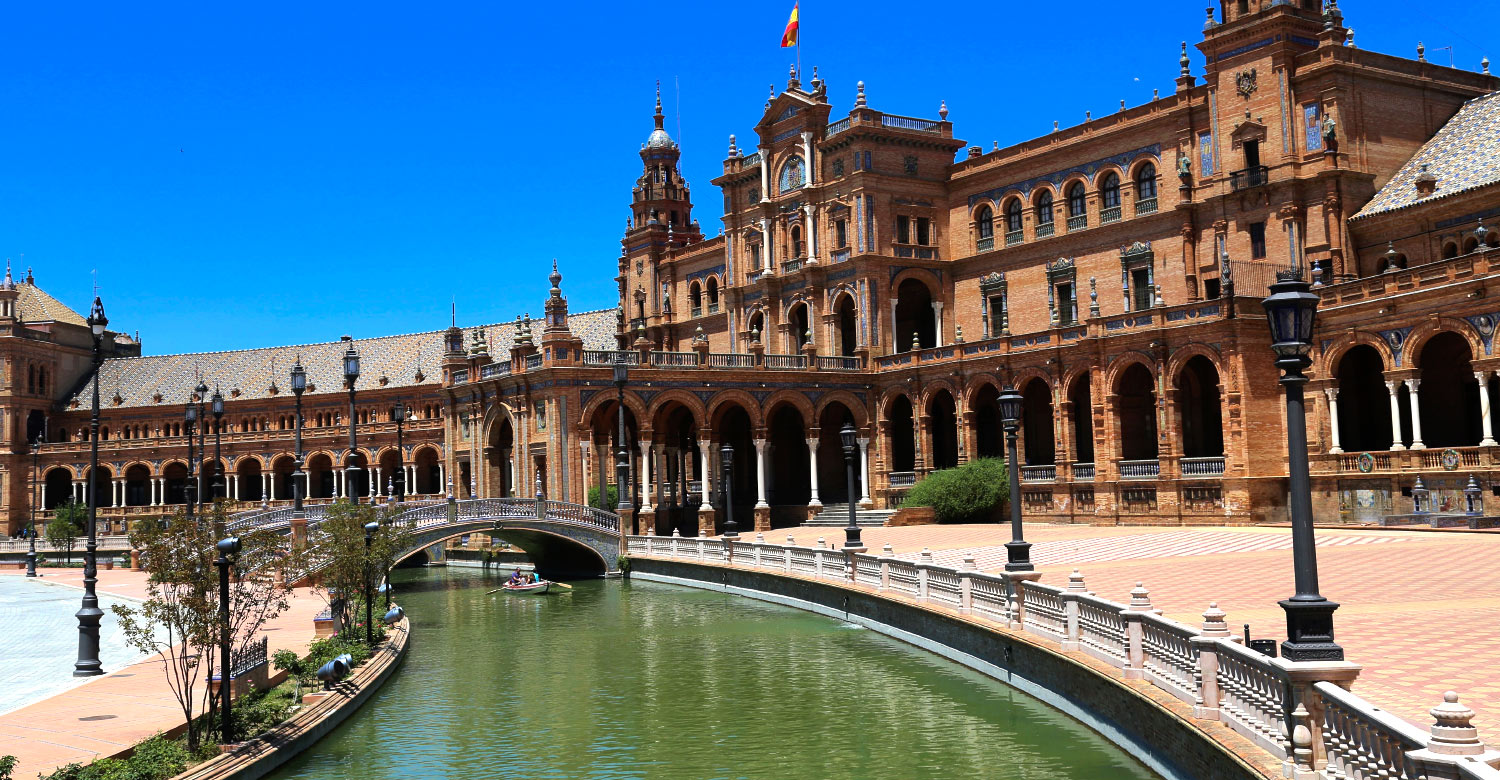 The stunning Plaza de Espana in Seville.
