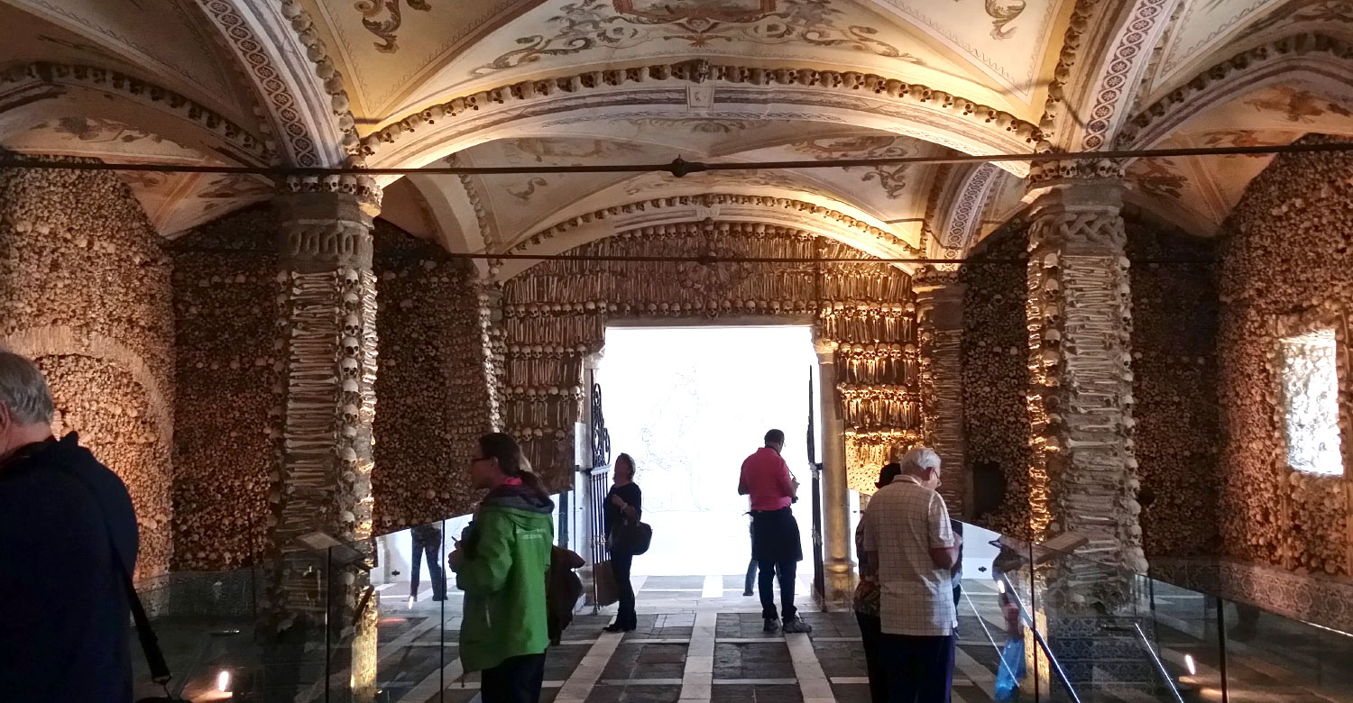 The Chapel of Bones in Evora is a must-see destination.