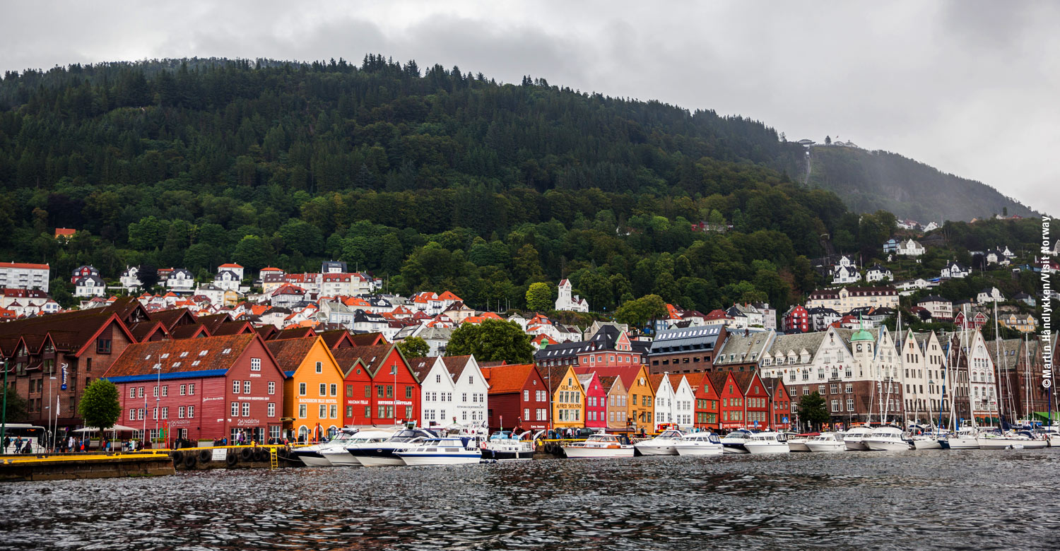 The old wharf in Bergen