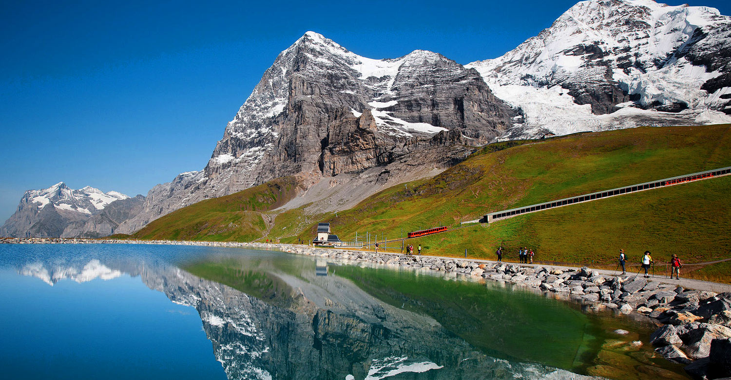 The famous Jungfrajoch, Europe's highest railway station