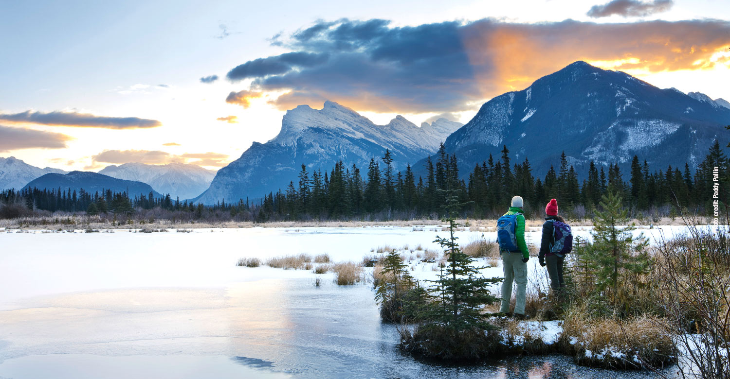Banff's gorgeous winter scenery.