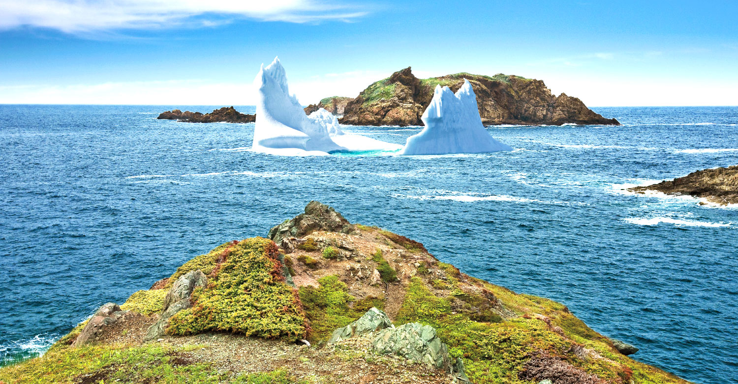 The scenic Iceberg Alley in Twillingate, Newfoundland.