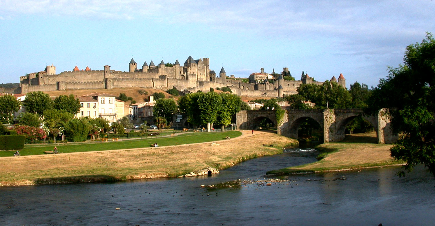 The medieval city of Carcassonne.