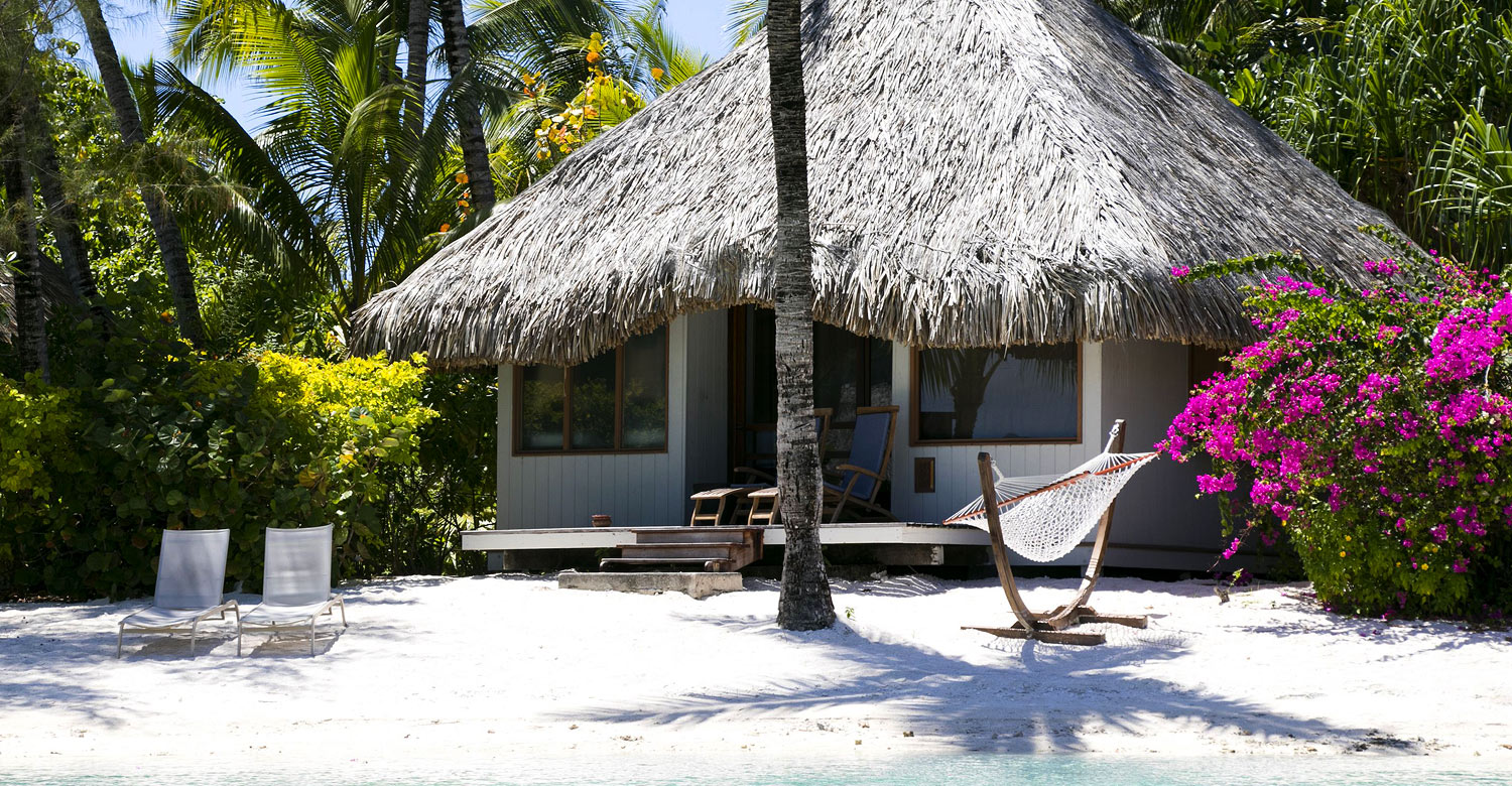 Beach Bungalow accommodation at Le Meridien Bora Bora