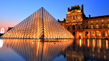 The Louvre Museum in Paris, France