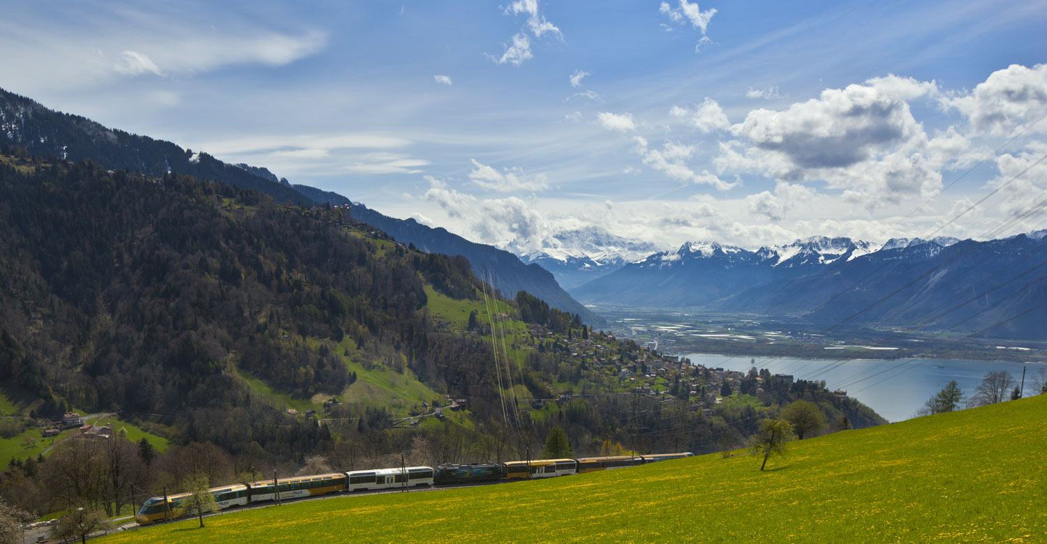 The Golden Pass line is one of the most picturesque routes in Switzerland.