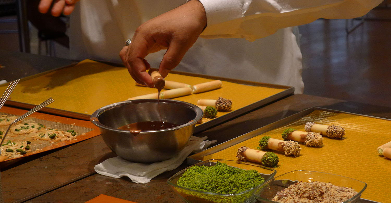 Demo of biscuit making, a Kambly experience