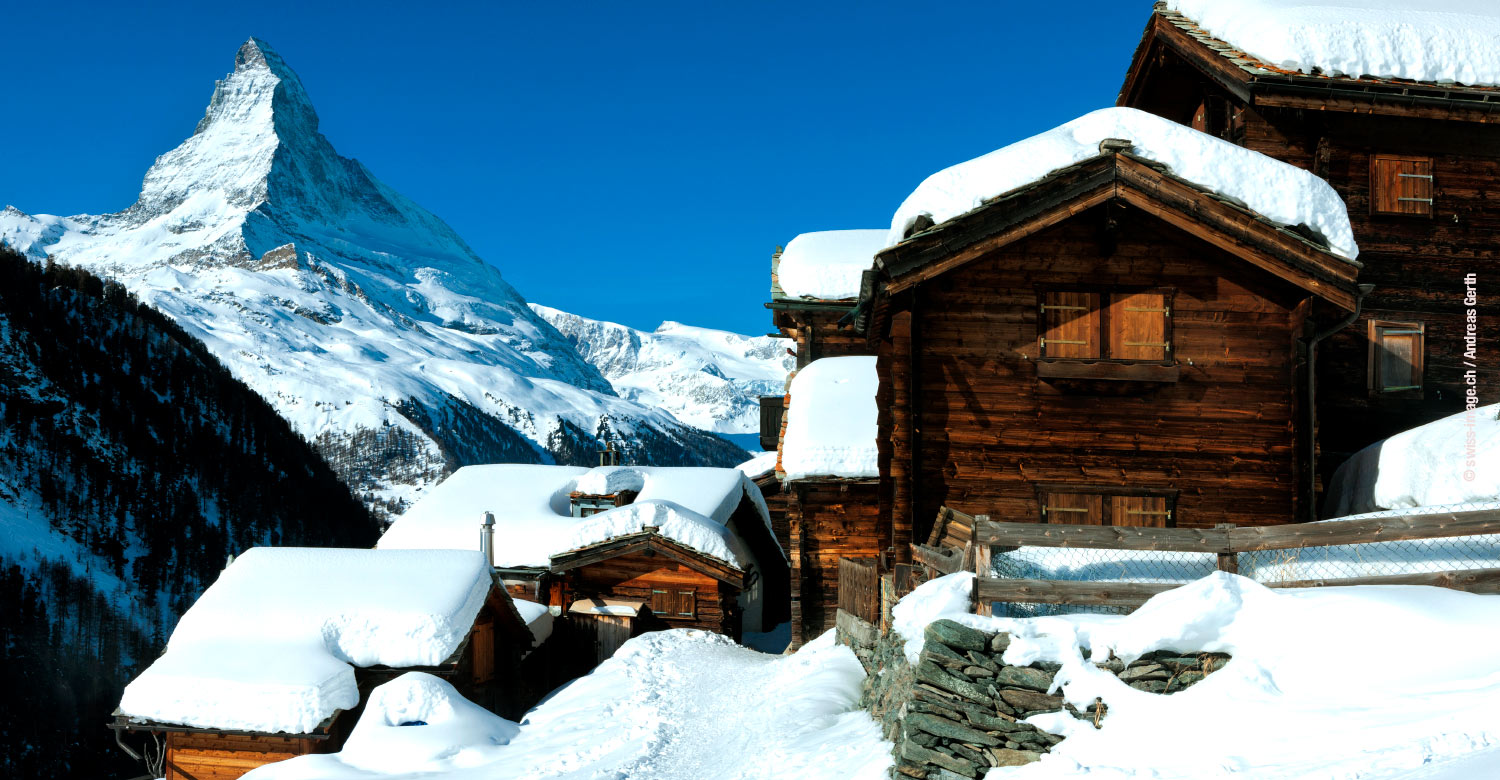 The hamlet of Findeln, east of Zermatt.