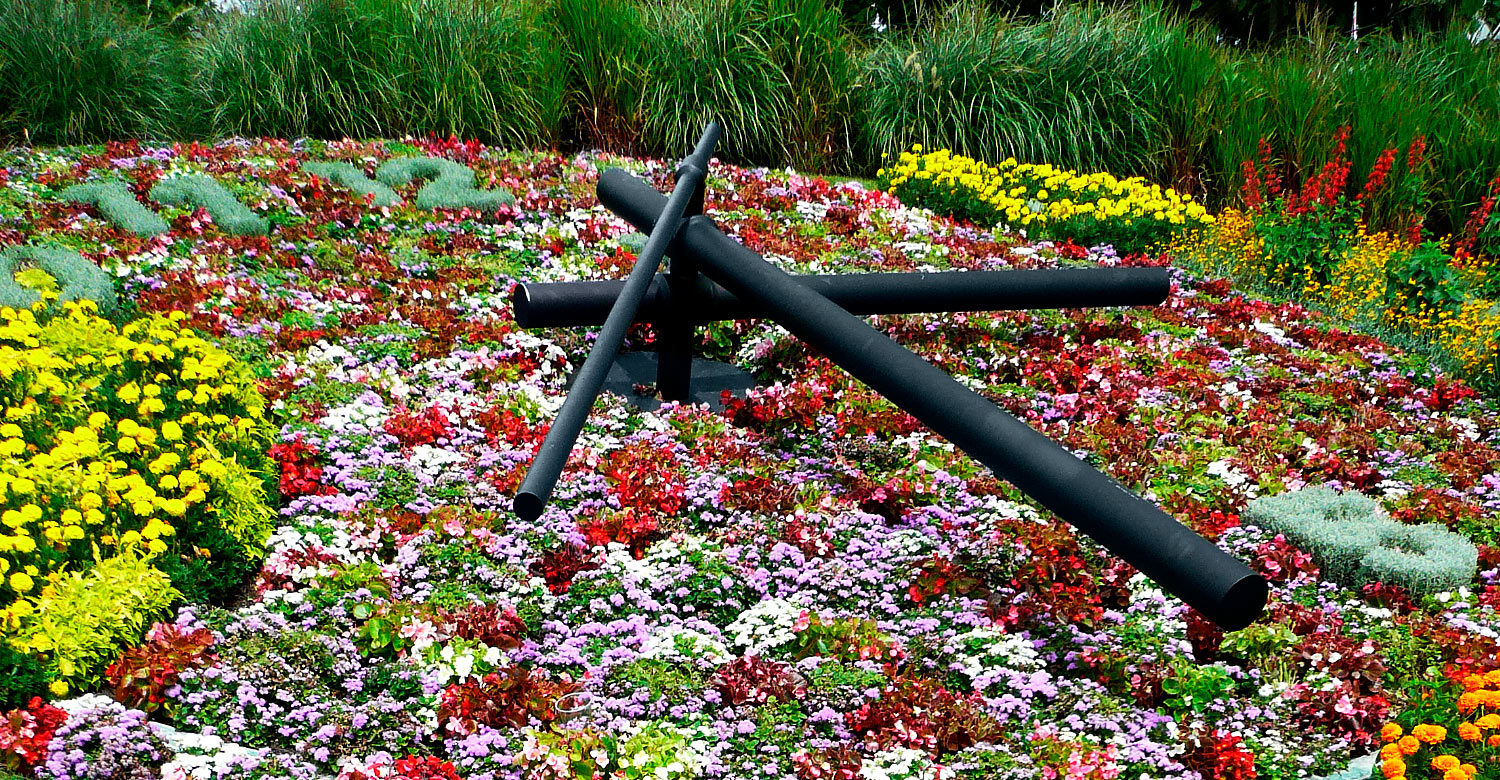 Flower Clock in Geneva, Switzerland.
