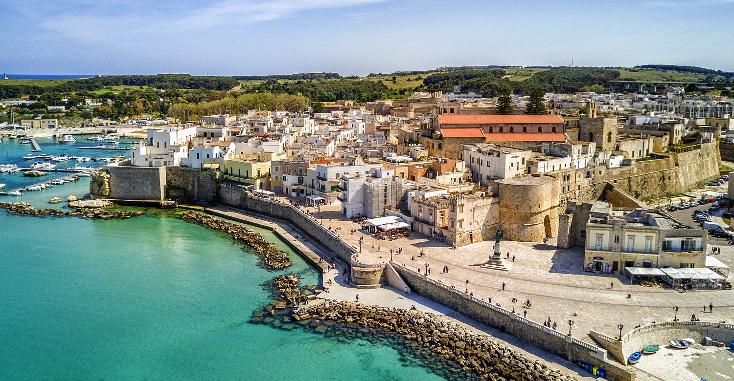 View of Otranto's dramatic coastline