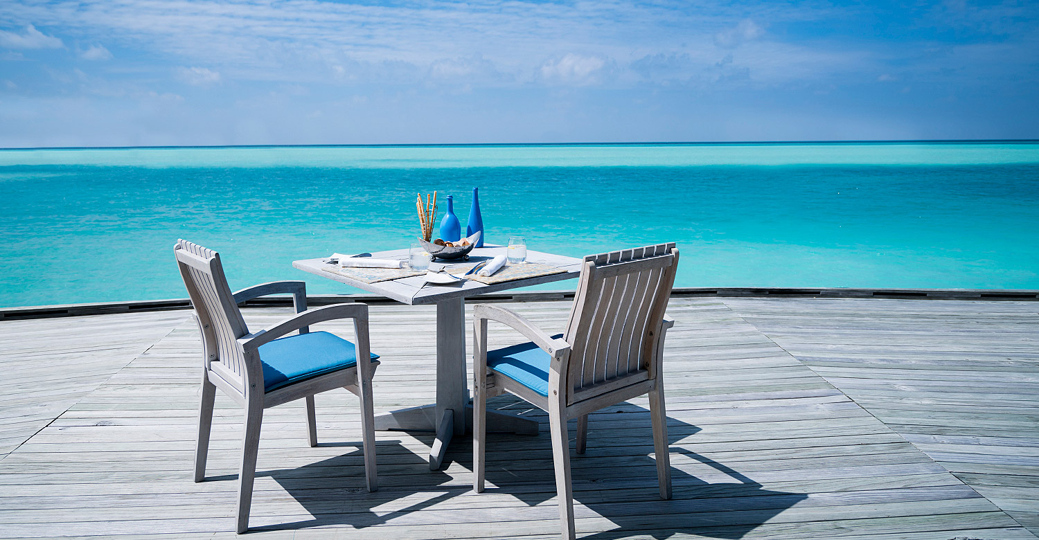 Sea Fire Salt restaurant of Anantara Dhigu.