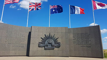 Australian Corps Memorial Le Hamel in Somme, France