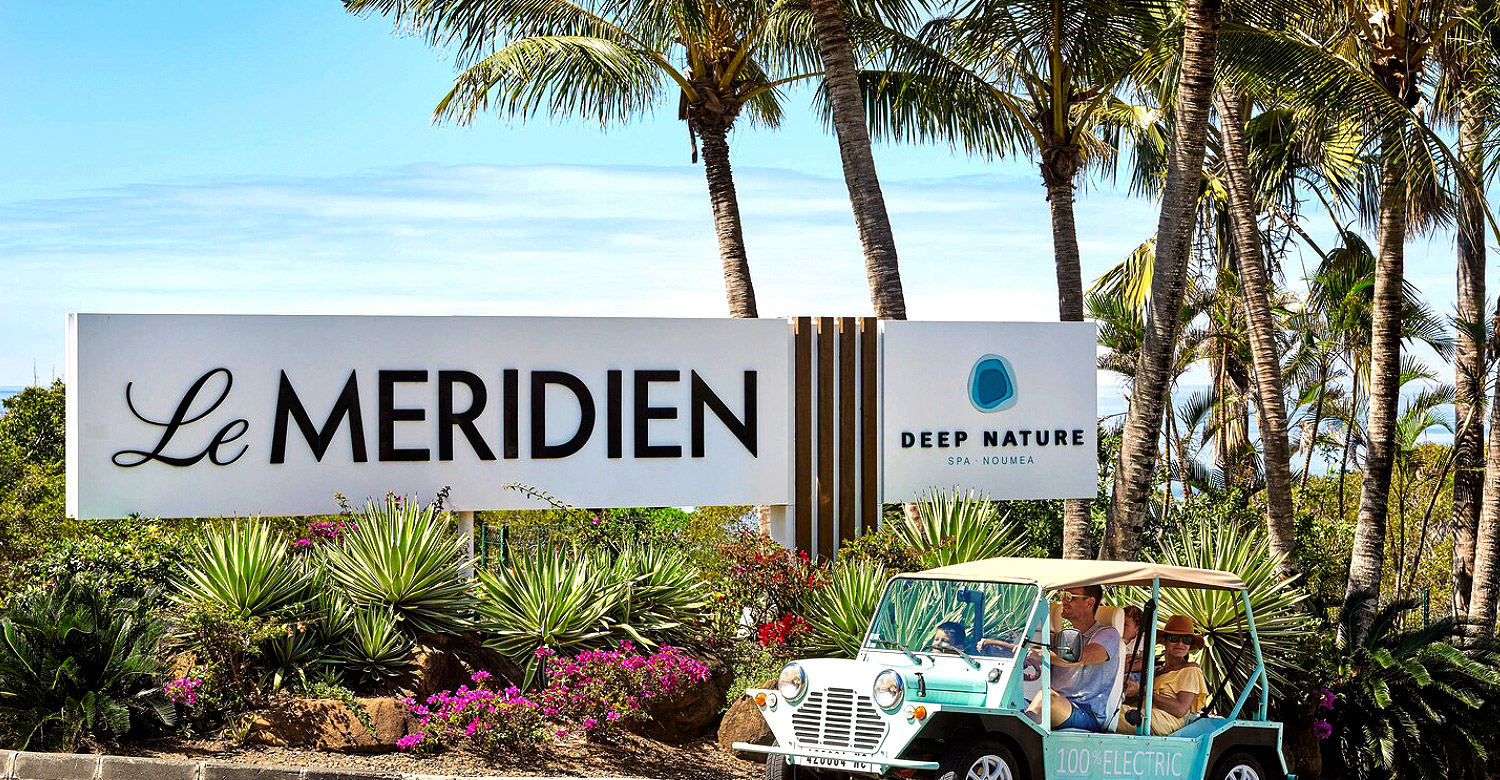 Le Meridien Noumea mini moke ride.