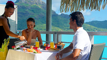 Enjoy breakfast at InterContinental Bora Bora Resort & Thalasso Spa