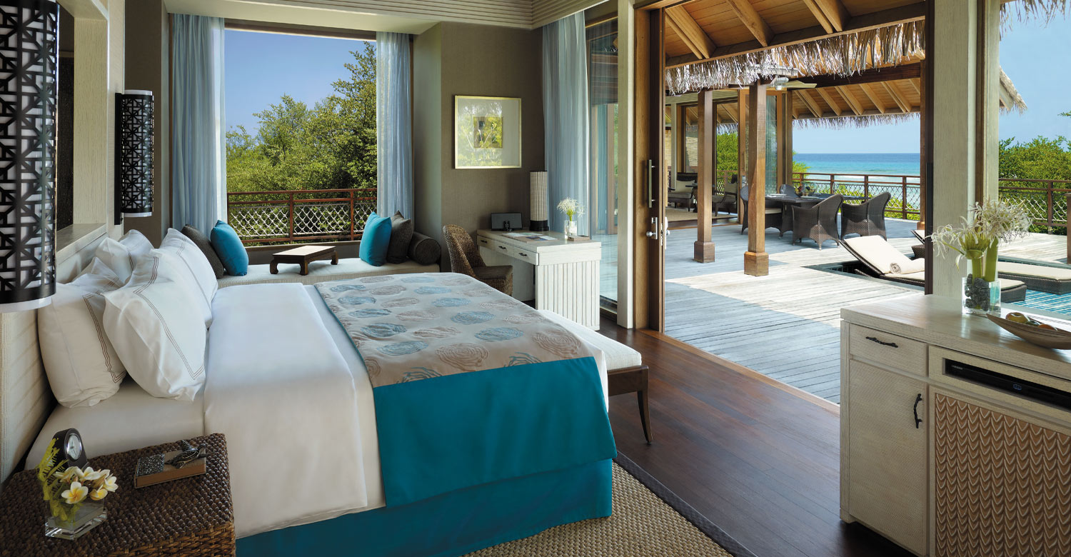 Beach villa accommodation