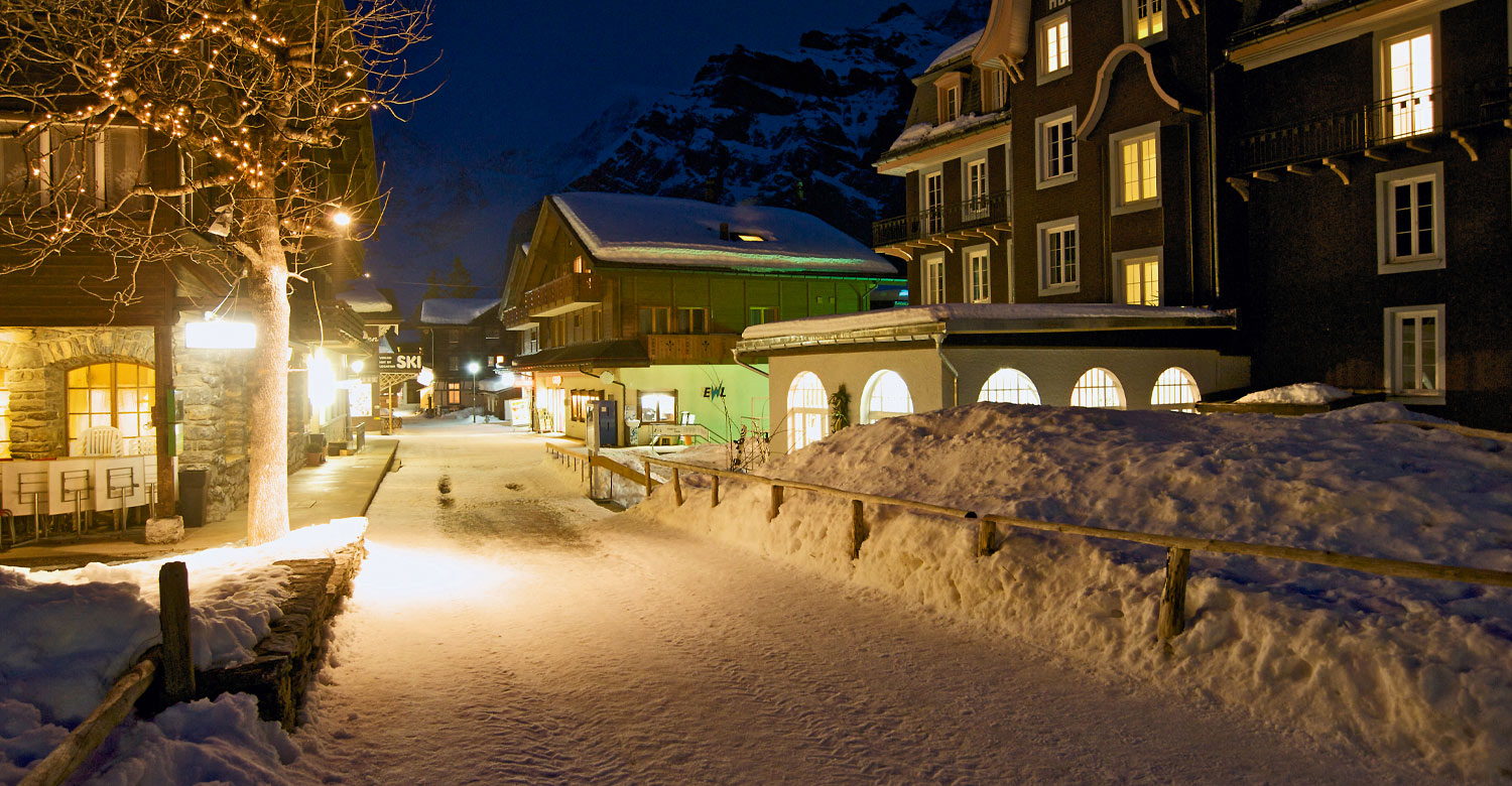 Winter night in Mürren